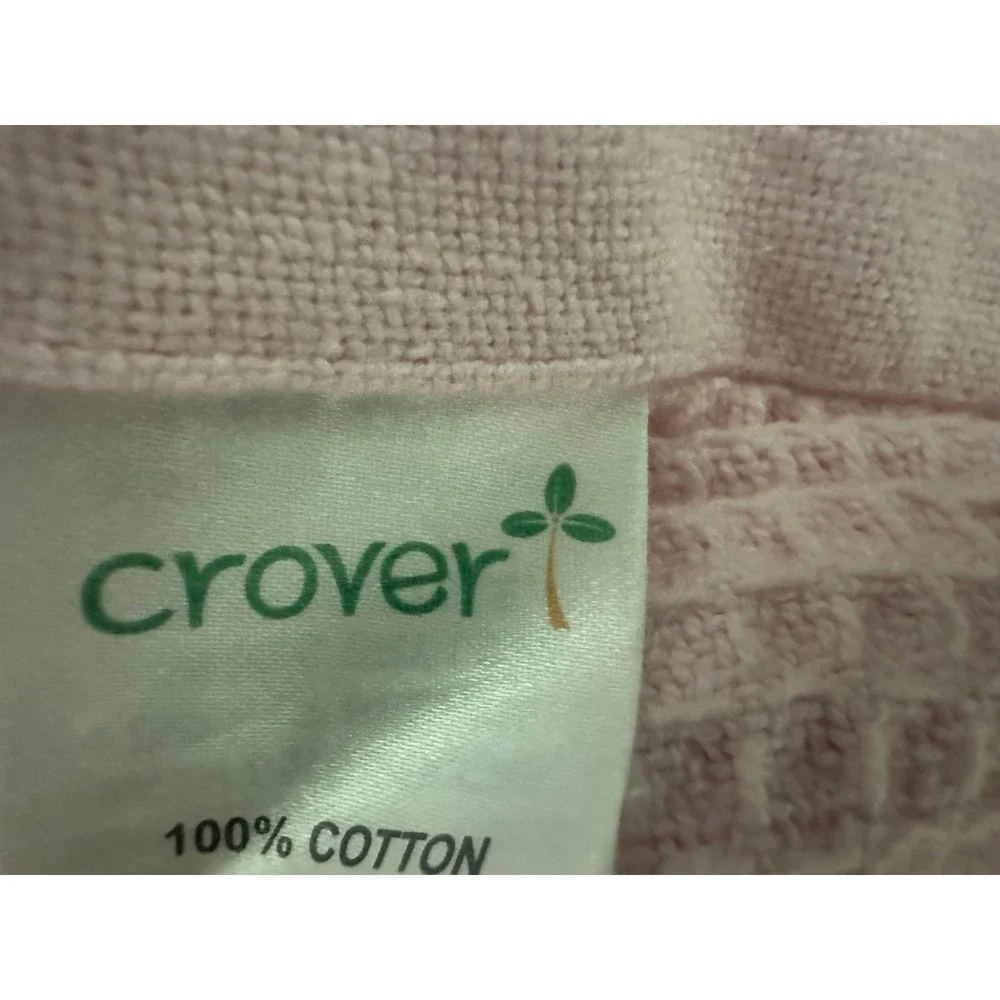 Soft Waffle Weave Bedding Cover in Pink